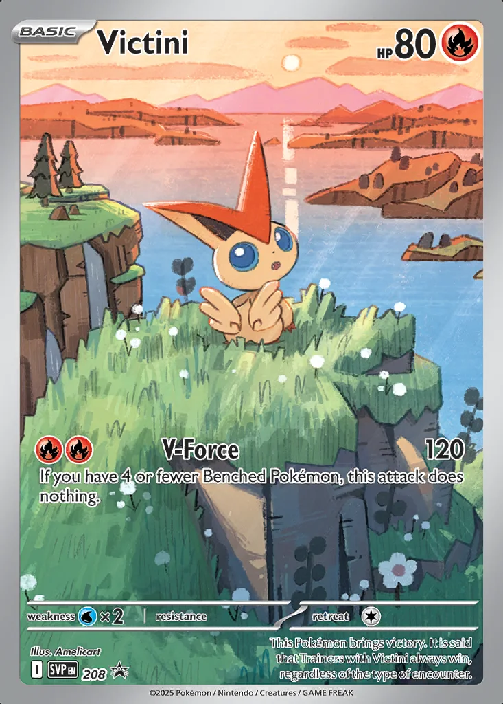 Victini 208 Scarlet & Violet Black Star Promos (Victini Illustration Collection · Holo)