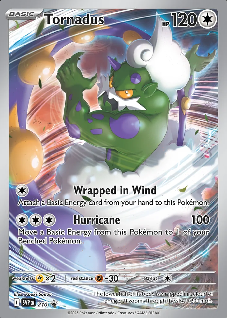 Tornadus 210 Scarlet & Violet Black Star Promos (Elite Trainer Box Promo)