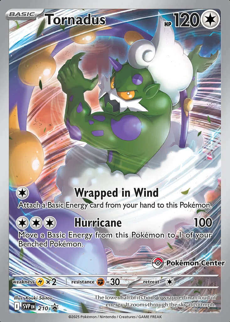 Tornadus 210 Scarlet & Violet Black Star Promos (Pokémon Center ETB Promo)