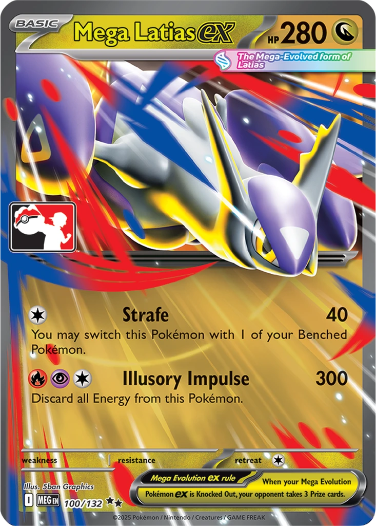 Mega Latias ex 100/132 Mega Evolution (Play! Pokémon)