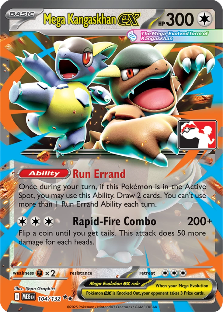 Mega Kangaskhan ex 104/132 Mega Evolution (Play! Pokémon)