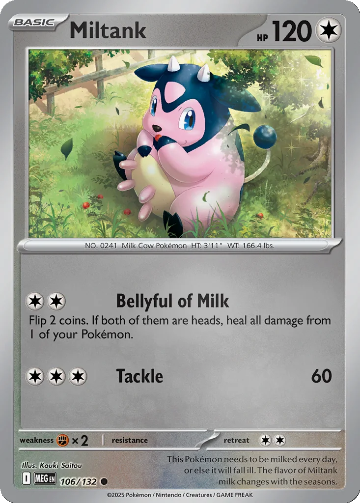 Miltank 106/132 Mega Evolution (Reverse holo)