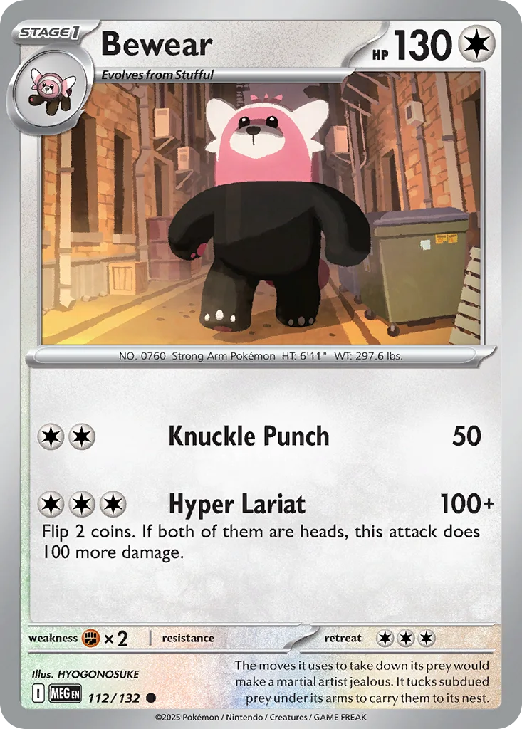 Bewear 112/132 ME01: Mega Evolution (Normal)