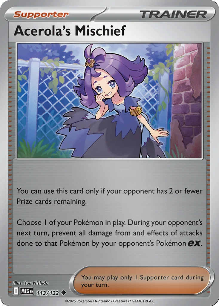 Acerola's Mischief 113/132 ME01: Mega Evolution (Reverse holo)