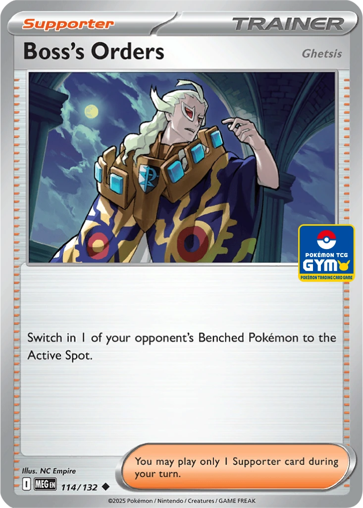 Boss's Orders (Ghetsis) 114/132 Mega Evolution (Pokémon TCG Gym)
