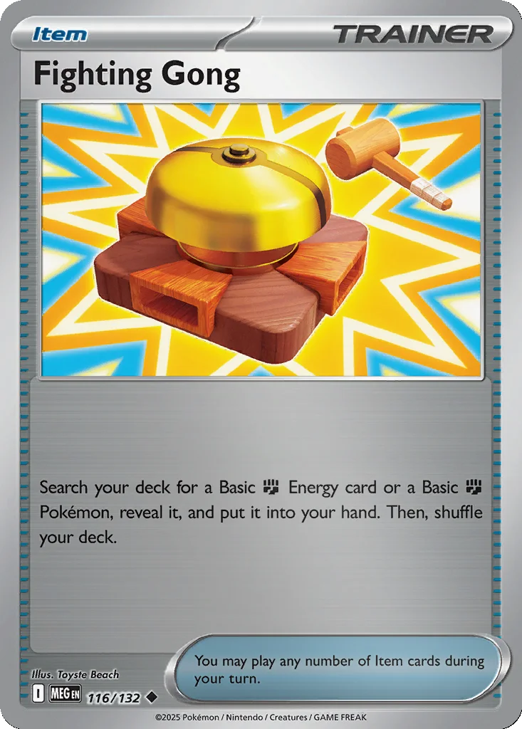 Fighting Gong 116/132 ME01: Mega Evolution (Reverse holo)