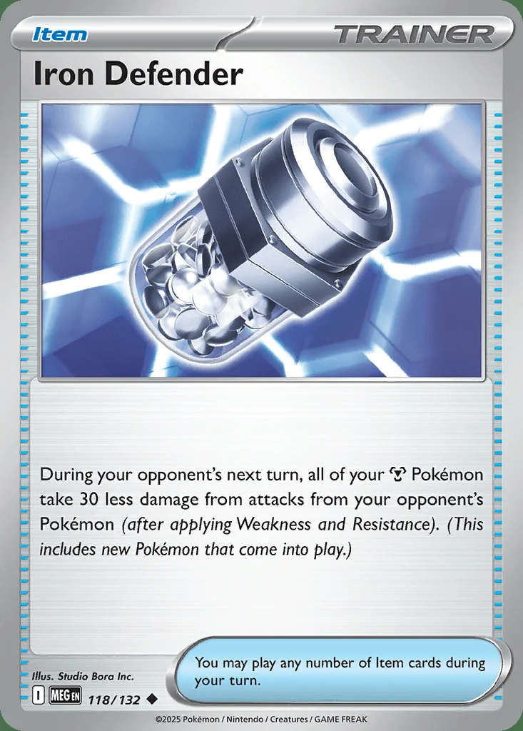 Iron Defender 118/132 ME01: Mega Evolution (Normal)