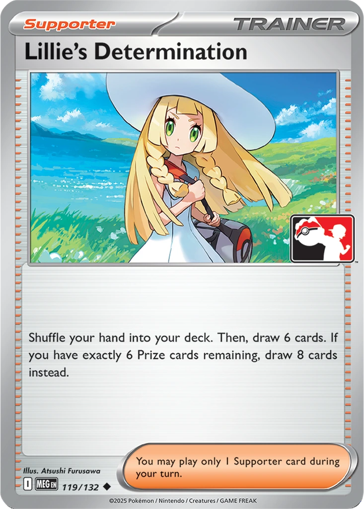 Lillie's Determination 119/132 Mega Evolution (Play! Pokémon)