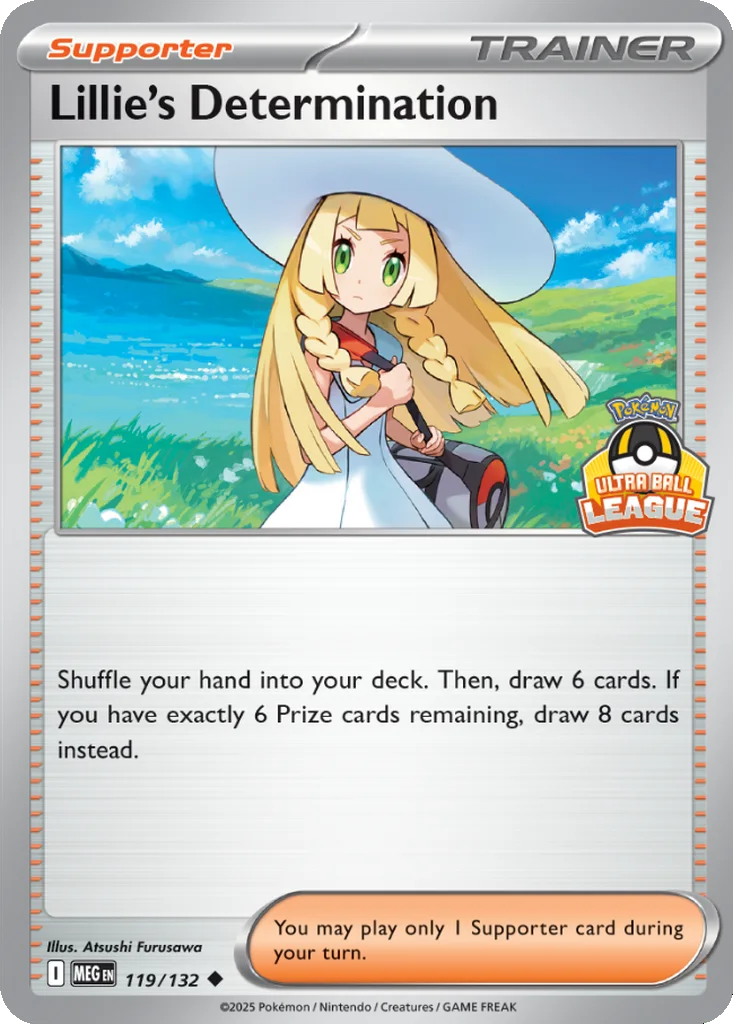Lillie's Determination 119/132 Mega Evolution (Ultra League Ball)