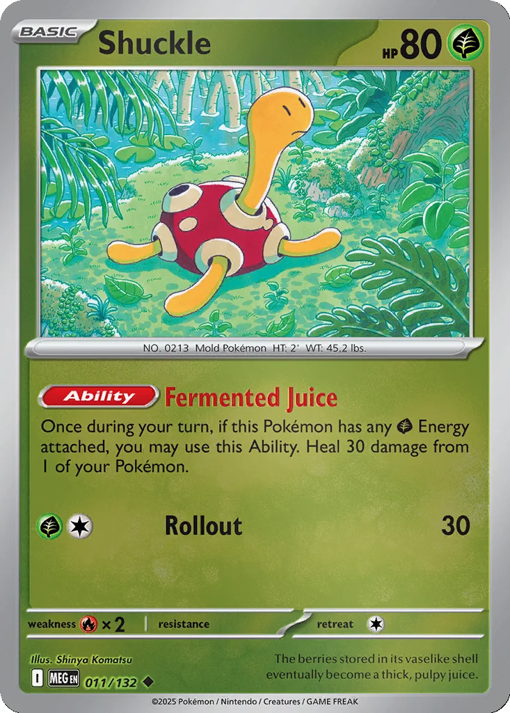 Shuckle 011/132 Mega Evolution (Reverse holo)