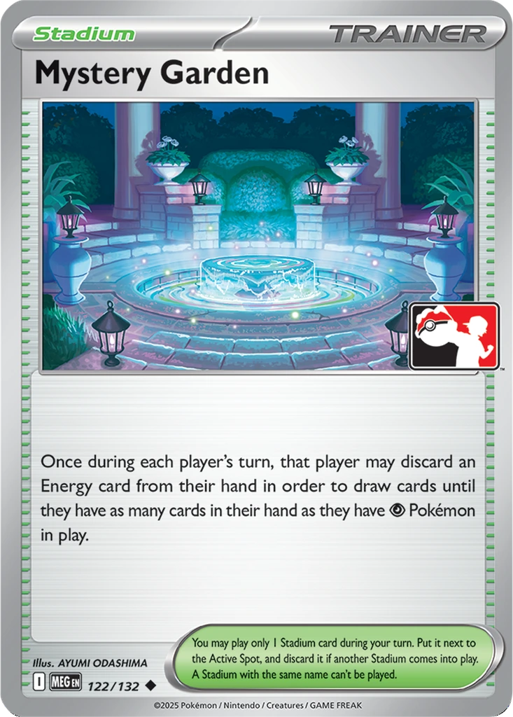 Mystery Garden 122/132 Mega Evolution (Play! Pokémon (Cosmos Holo))