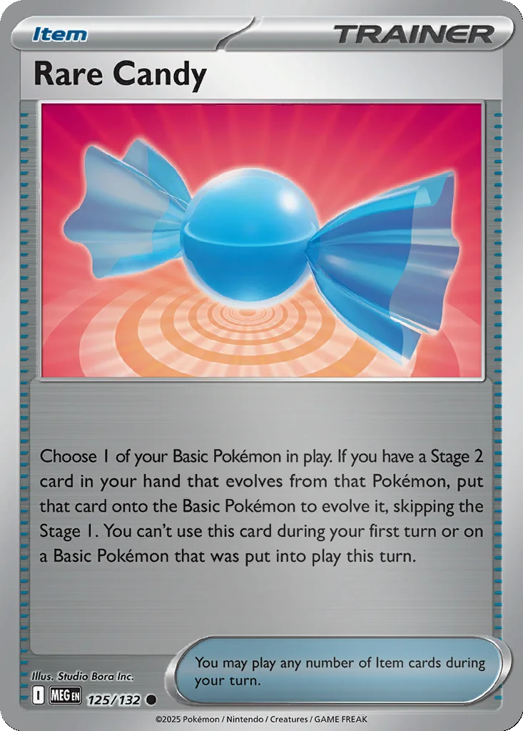 Rare Candy 125/132 Mega Evolution (Reverse holo)