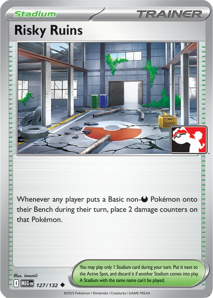 Risky Ruins 127/132 Mega Evolution (Play! Pokémon)