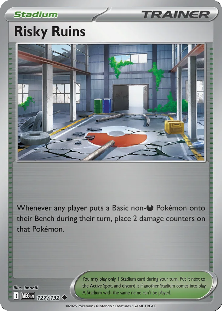 Risky Ruins 127/132 ME01: Mega Evolution (Reverse holo)