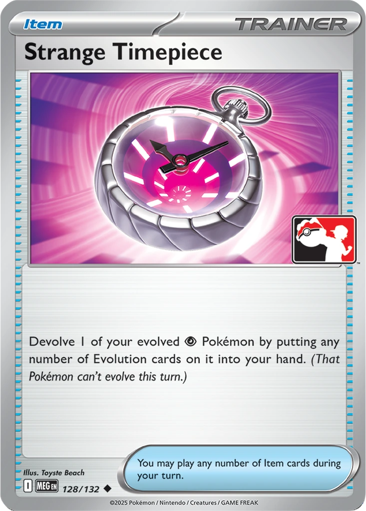 Strange Timepiece 128/132 Mega Evolution (Play! Pokémon)
