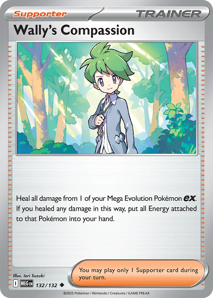 Wally's Compassion 132/132 ME01: Mega Evolution (Normal)
