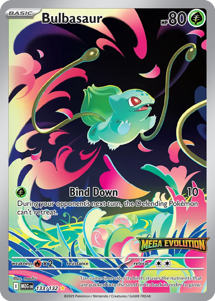 Bulbasaur 133/132 Mega Evolution (Expansion Stamp)