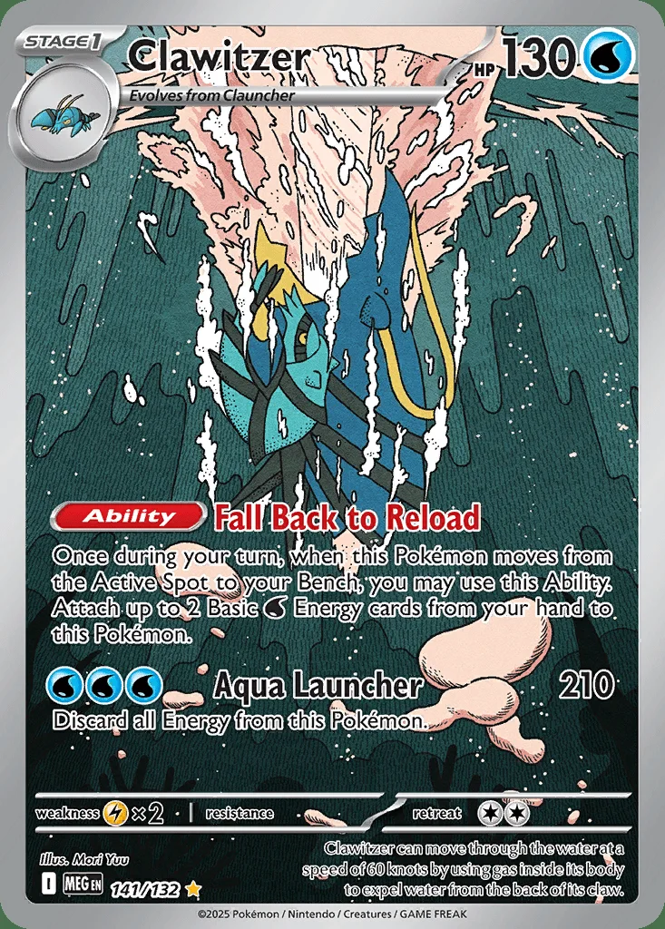 Clawitzer 141/132 Mega Evolution (Holo)