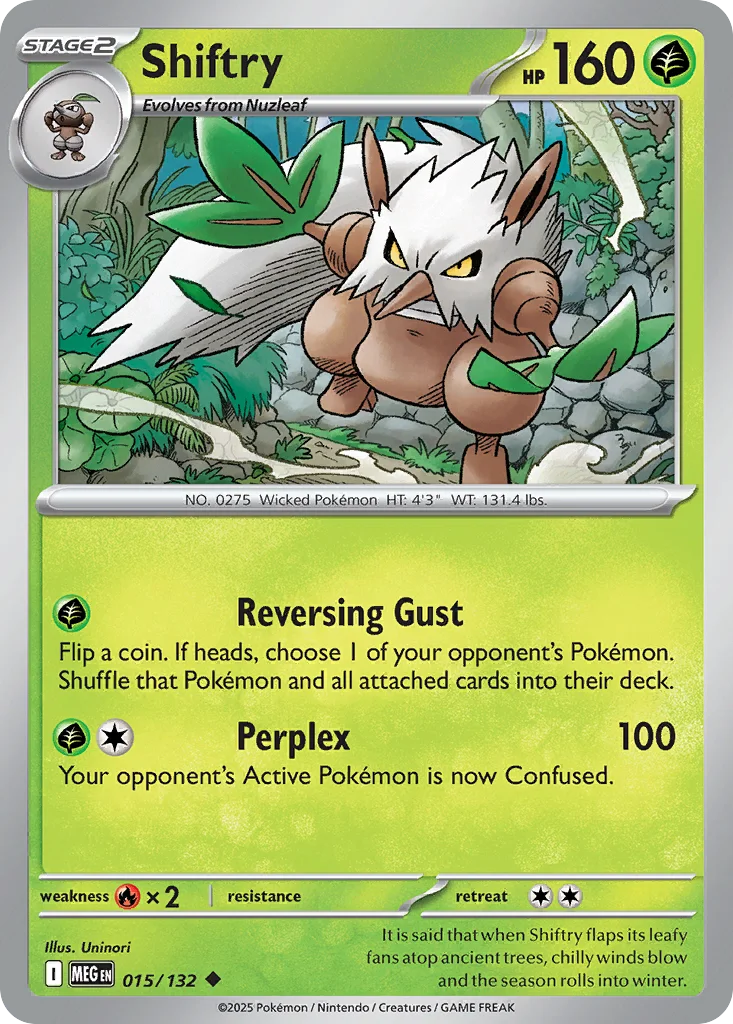 Shiftry 015/132 ME01: Mega Evolution (Normal)