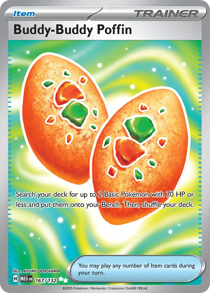 Buddy-Buddy Poffin 167/132 Mega Evolution (Holo)
