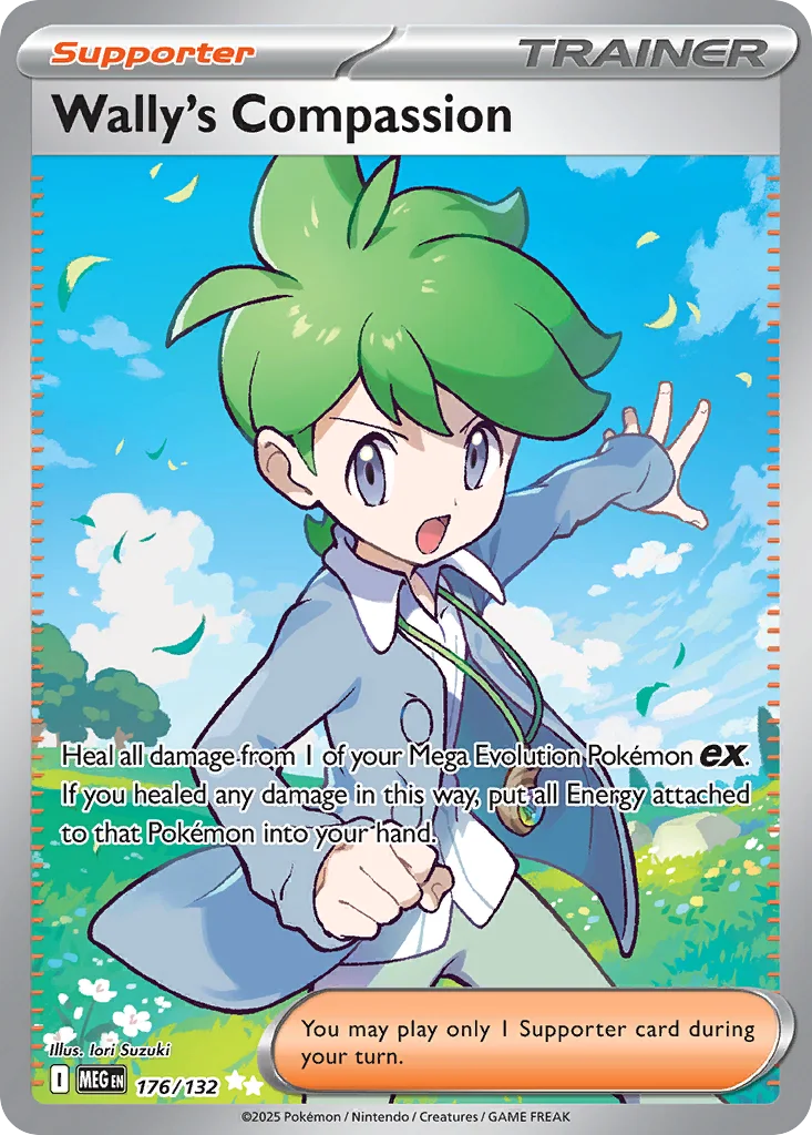 Wally's Compassion 176/132 Mega Evolution (Holo)