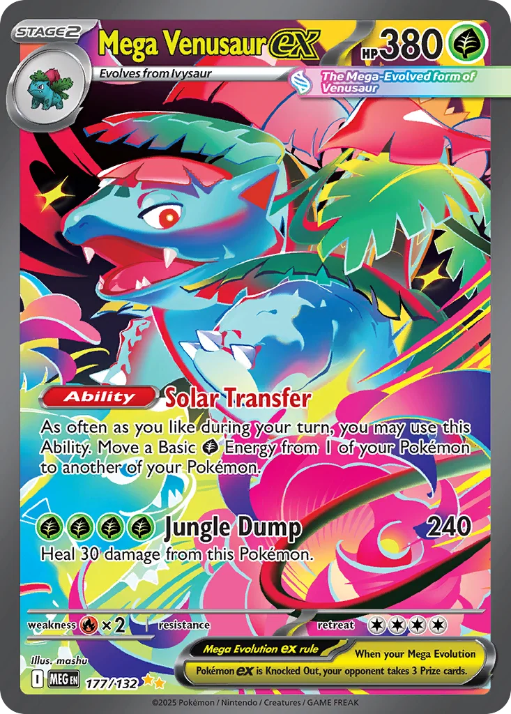 Mega Venusaur ex 177/132 Mega Evolution (Holo)
