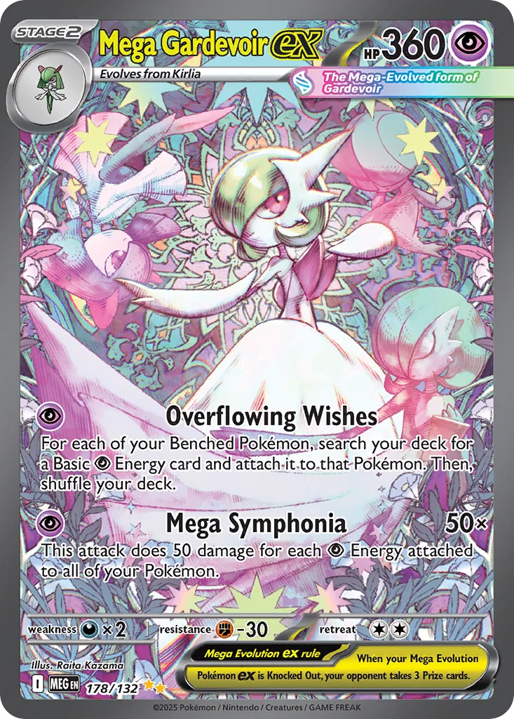 Mega Gardevoir ex 178/132 Mega Evolution (Holo)