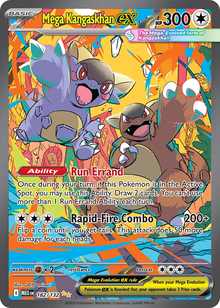 Mega Kangaskhan ex 182/132 Mega Evolution (Holo)