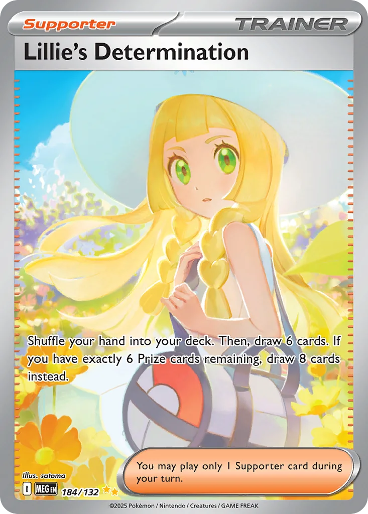 Lillie's Determination 184/132 Mega Evolution (Holo)