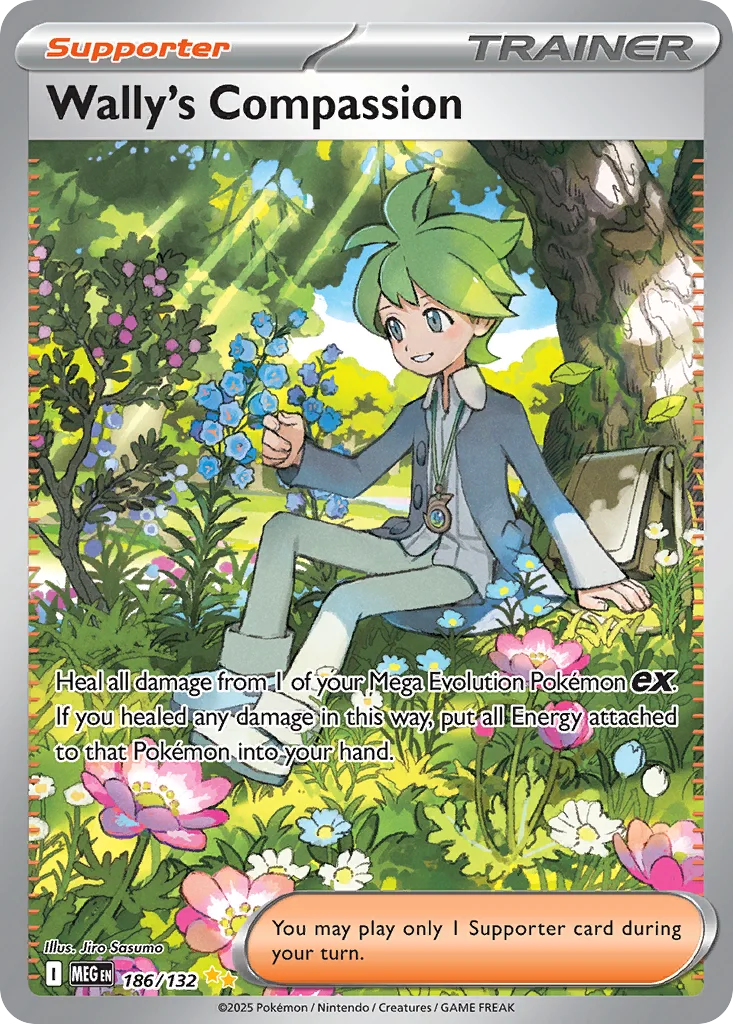 Wally's Compassion 186/132 Mega Evolution (Holo)