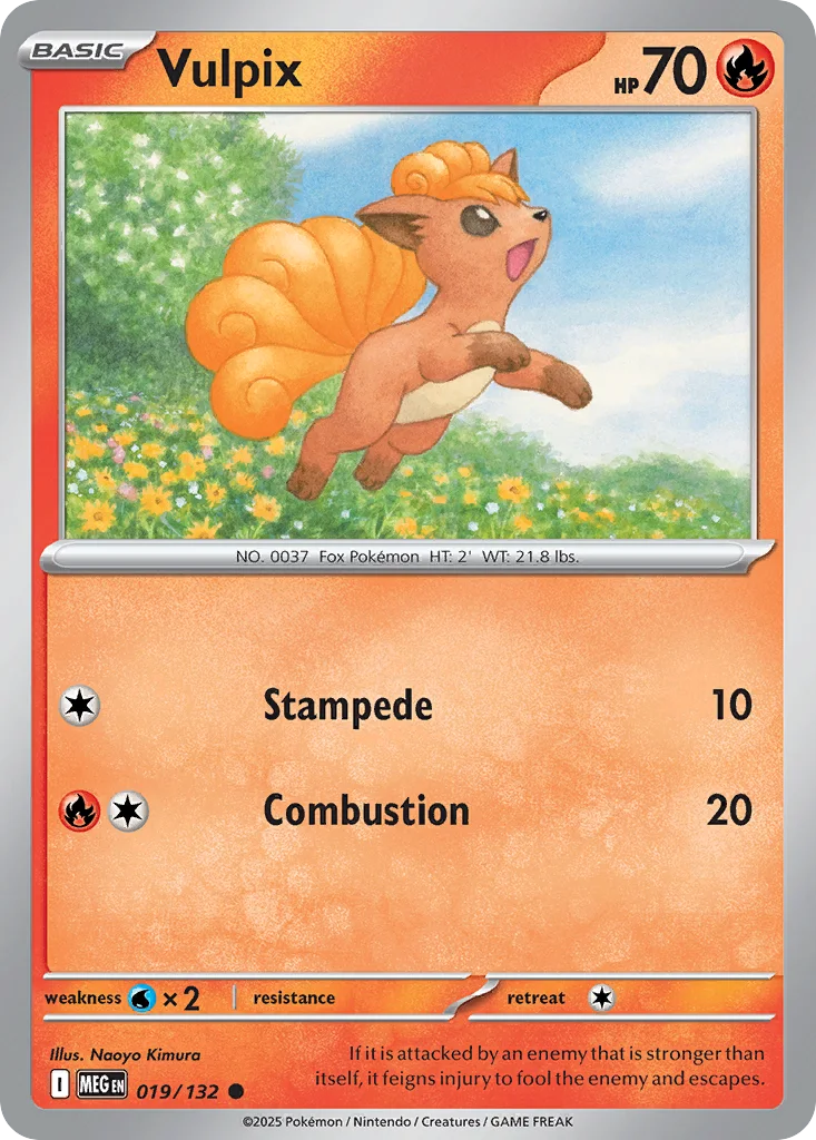 Vulpix 019/132 ME01: Mega Evolution (Normal)