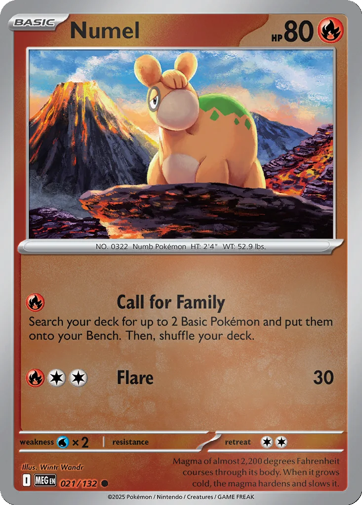 Numel 021/132 Mega Evolution (Reverse holo)