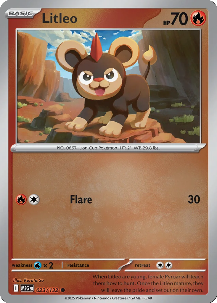 Litleo 023/132 Mega Evolution (Reverse holo)