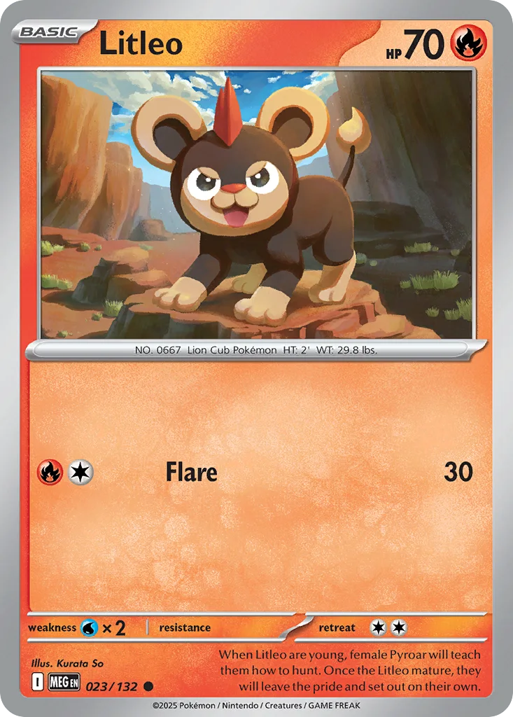 Litleo 023/132 ME01: Mega Evolution (Normal)