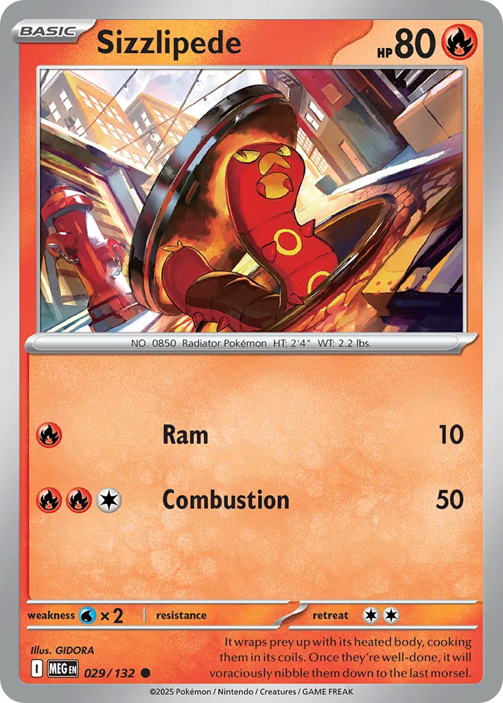 Sizzlipede 029/132 ME01: Mega Evolution (Normal)