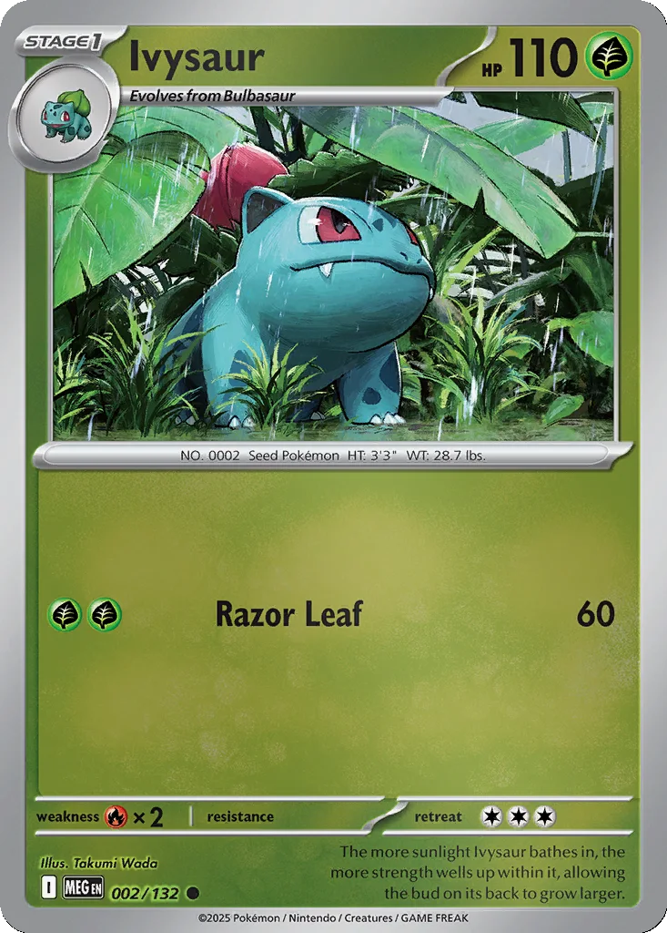 Ivysaur 002/132 ME01: Mega Evolution (Reverse holo)