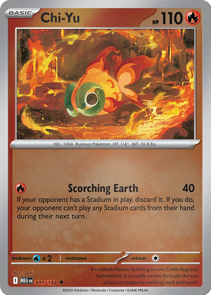 Chi-Yu 031/132 Mega Evolution (Reverse holo)
