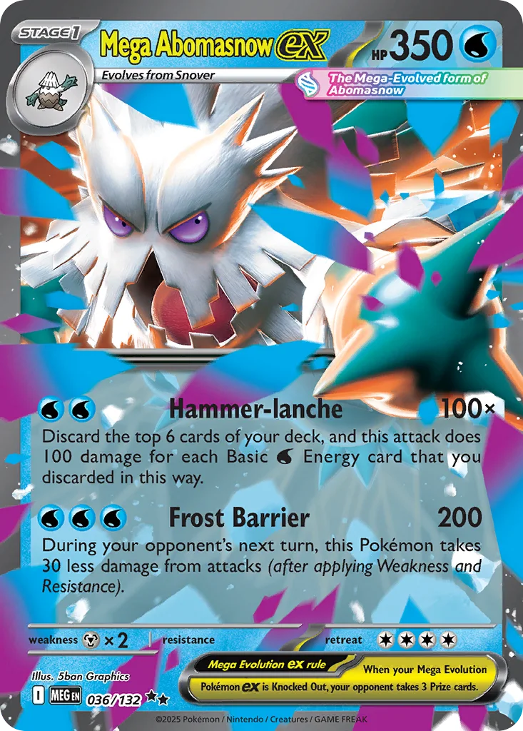 Mega Abomasnow ex 036/132 Mega Evolution (Holo)