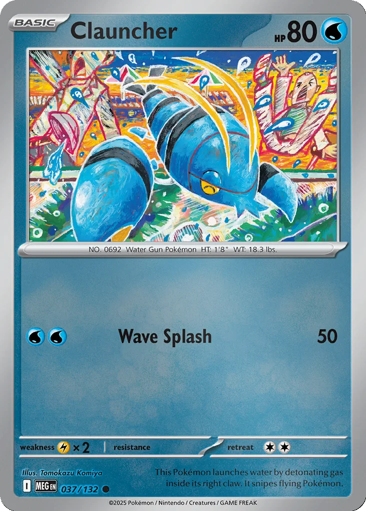 Clauncher 037/132 Mega Evolution (Reverse holo)
