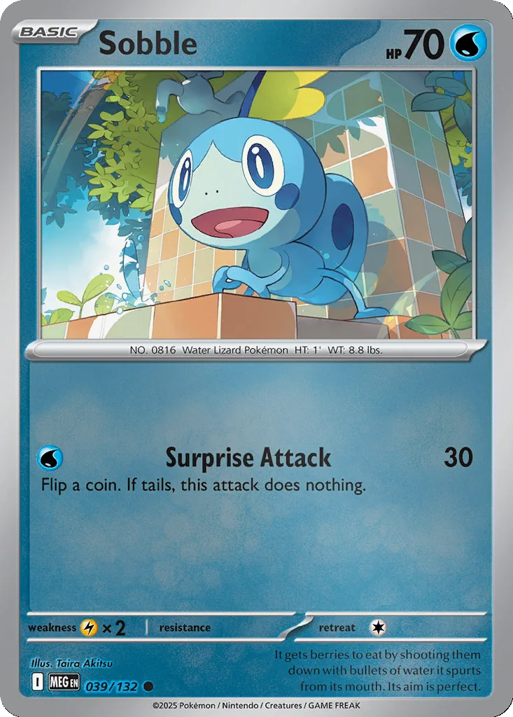 Sobble 039/132 Mega Evolution (Reverse holo)