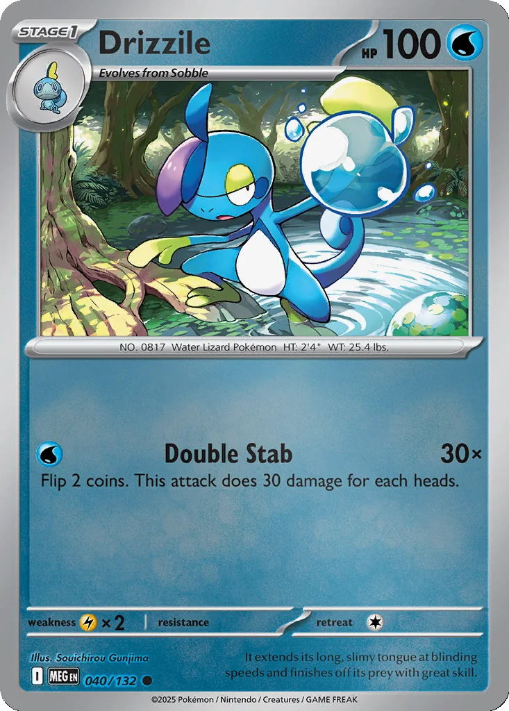 Drizzile 040/132 Mega Evolution (Reverse holo)