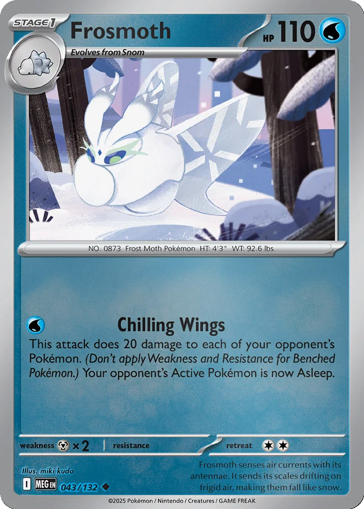 Frosmoth 043/132 Mega Evolution (Reverse holo)