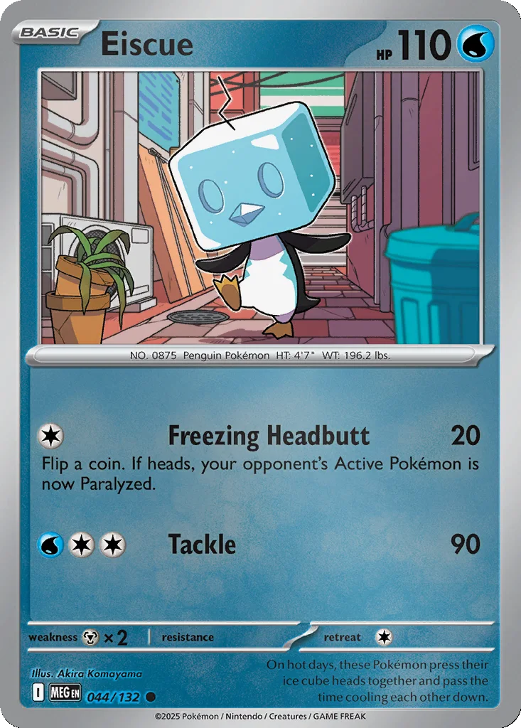 Eiscue 044/132 Mega Evolution (Reverse holo)