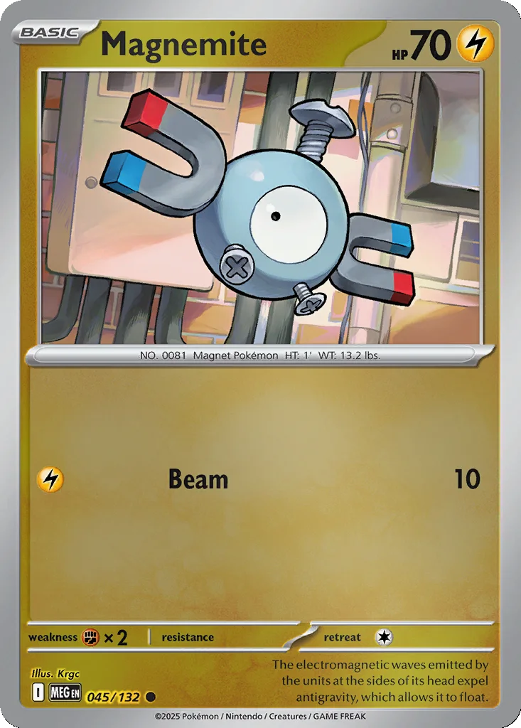 Magnemite 045/132 ME01: Mega Evolution (Reverse holo)