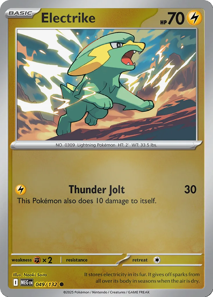 Electrike 049/132 Mega Evolution (Reverse holo)