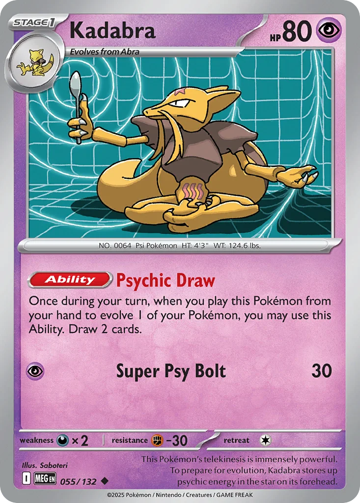 Kadabra 055/132 ME01: Mega Evolution (Normal)