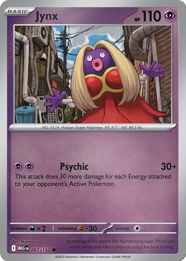 Jynx 057/132 Mega Evolution (Reverse holo)