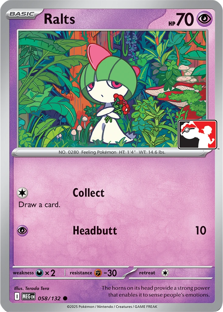 Ralts 058/132 Mega Evolution (Play! Pokémon)