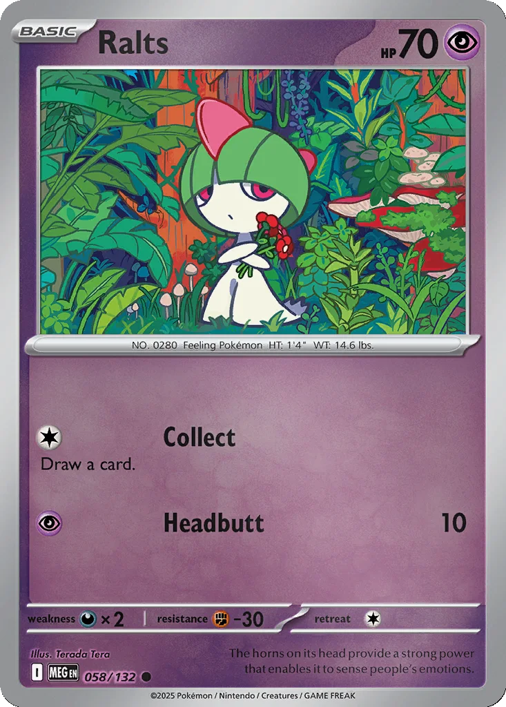 Ralts 058/132 ME01: Mega Evolution (Reverse holo)