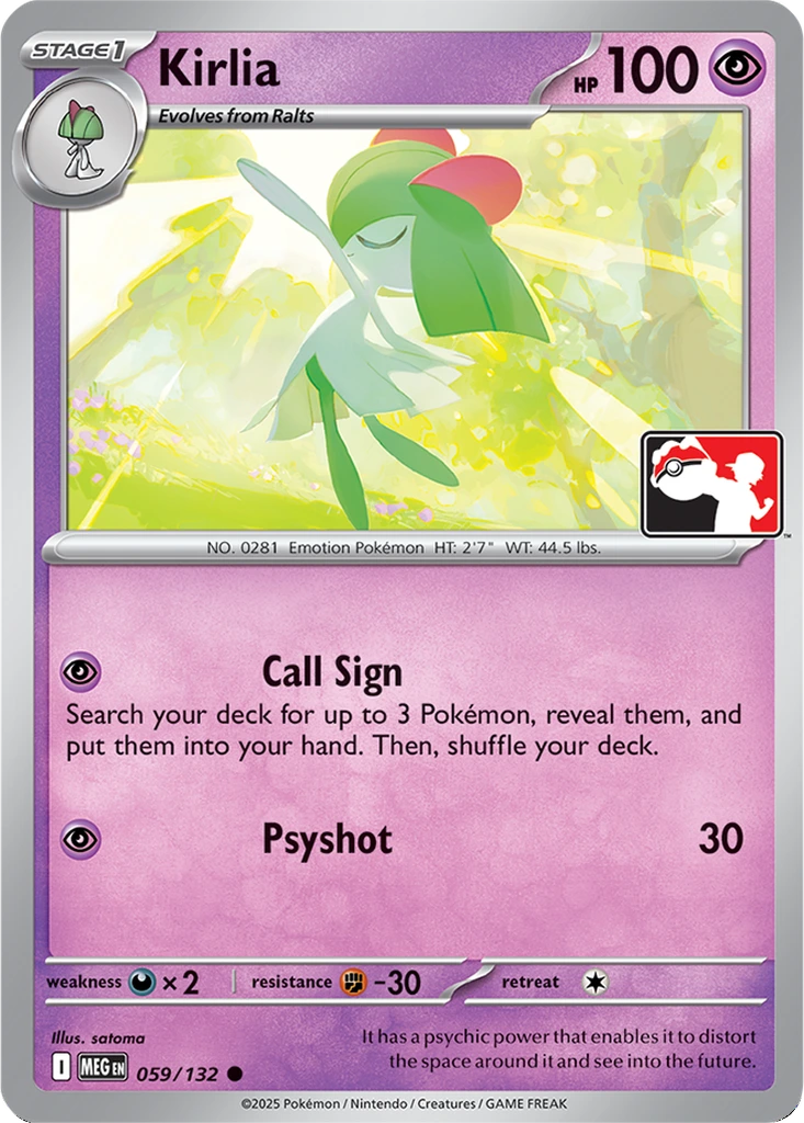 Kirlia 059/132 Mega Evolution (Play! Pokémon)